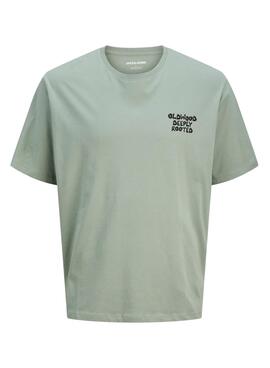 Camiseta Jack and Jones Wobly verde para para niño