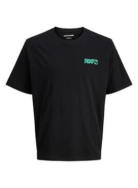 Camiseta Jack and Jones Wobly negro para niño
