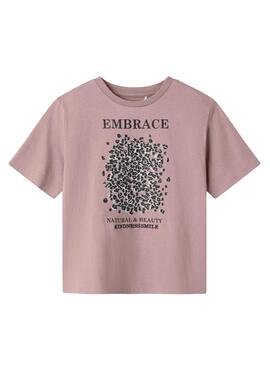 Camiseta Name It Lise Marie lila para niña
