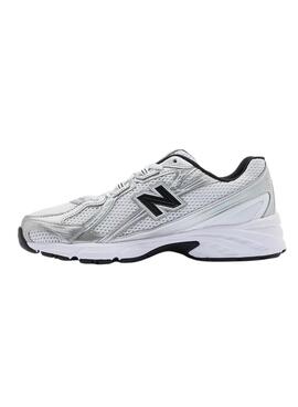 Zapatillas New Balance U740 blanco y negro para mujer
