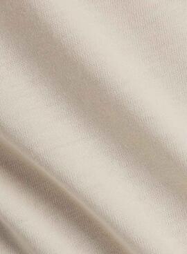 Camiseta New Balance Reimagined beige para mujer
