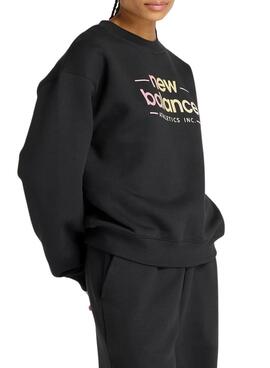 Sudadera New Balance Reimagined negro para mujer