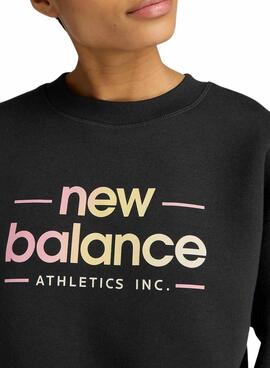 Sudadera New Balance Reimagined negro para mujer