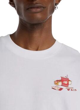 Camiseta New Balance Spectator blanco para hombre