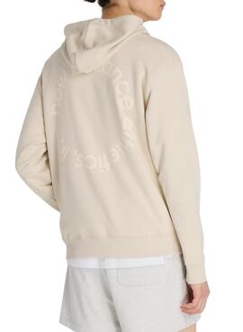 Sudadera New Balance Circular Logo beige para hombre