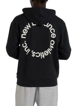Sudadera New Balance Circular Logo negro para hombre