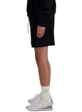 Shorts New Balance Athletics negro para mujer