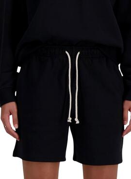 Shorts New Balance Athletics negro para mujer