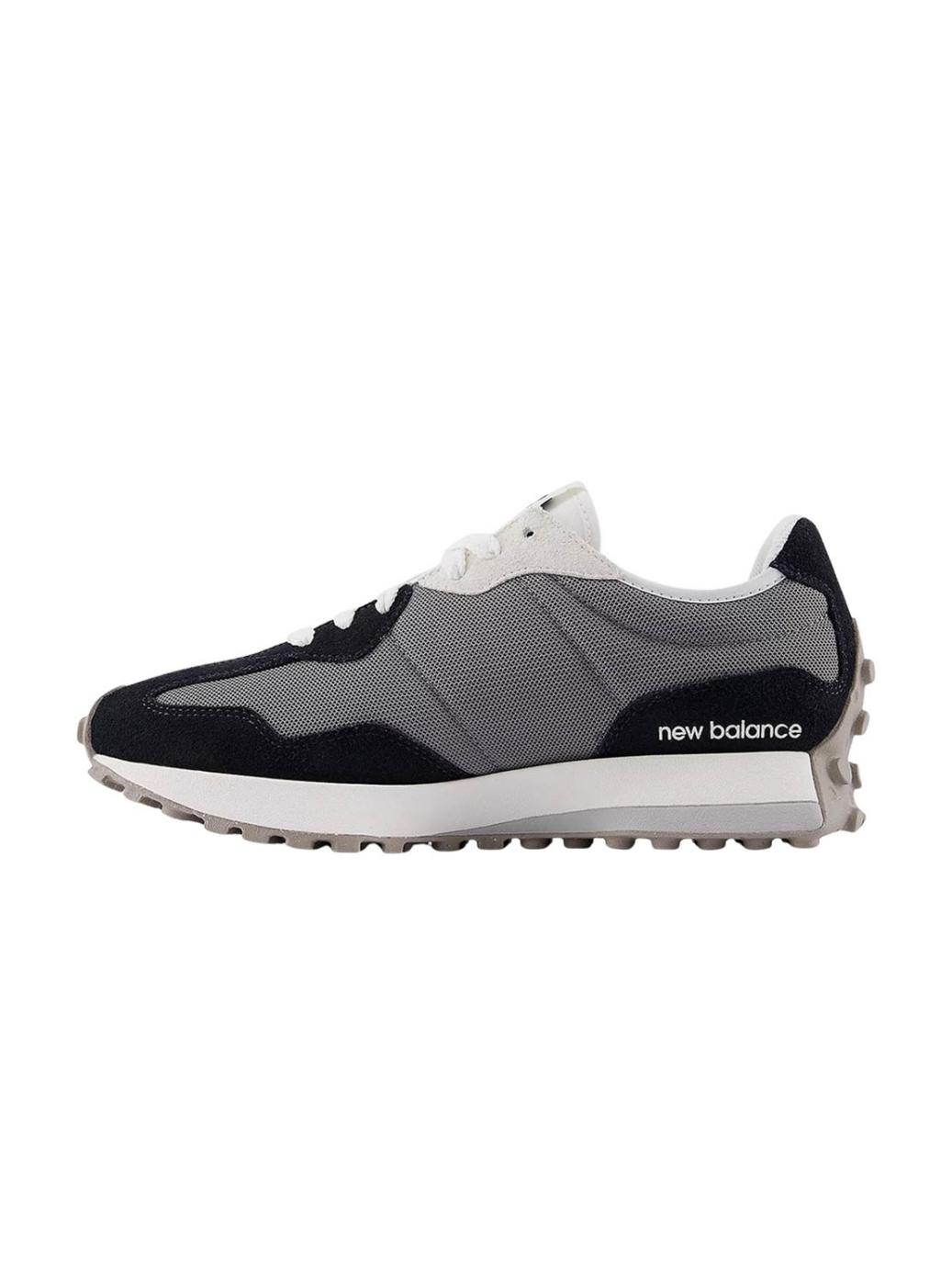 Zapatillas New Balance U327 negro y gris para hombre