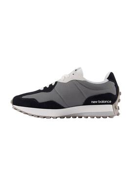 Zapatillas New Balance U327 negro y gris para hombre