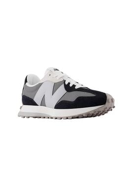 Zapatillas New Balance U327 negro y gris para hombre