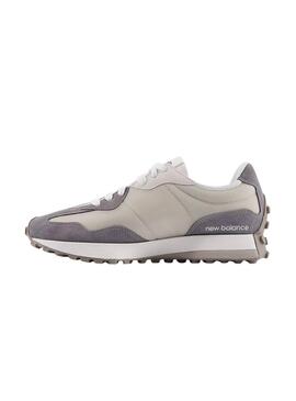 Zapatillas New Balance U327 beige y lila para hombre
