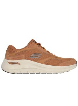 Zapatillas Skechers Arch Fit marrón para hombre