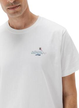 Camiseta El Pulpo Old School blanco para hombre