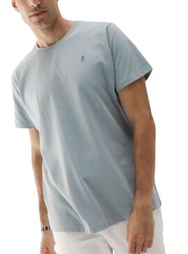 Camiseta El Pulpo básico azul para hombre