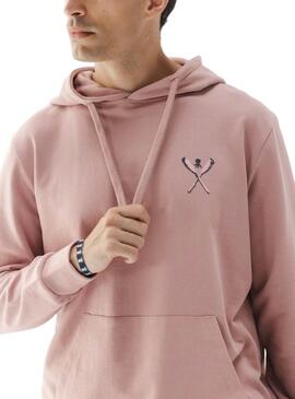 Sudadera El Pulpo Palas rosa polvo para hombre