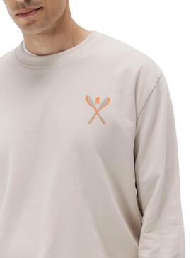 Sudadera El Pulpo Palas beige para hombre