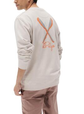 Sudadera El Pulpo Palas beige para hombre