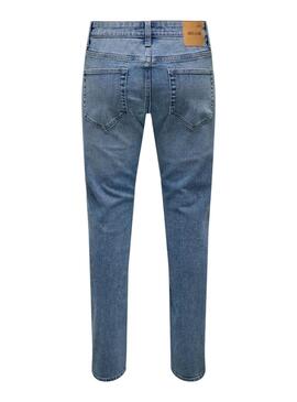 Pantalón vaquero Only and Sons Loom denim claro para hombre
