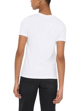 Camiseta Only Emma blanco para mujer