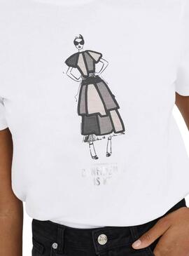 Camiseta Only Emma blanco para mujer