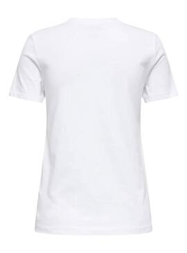 Camiseta Only Emma blanco para mujer