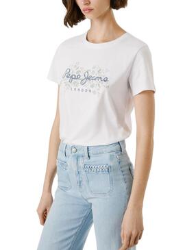Camiseta Pepe Jeans Bero blanco para mujer