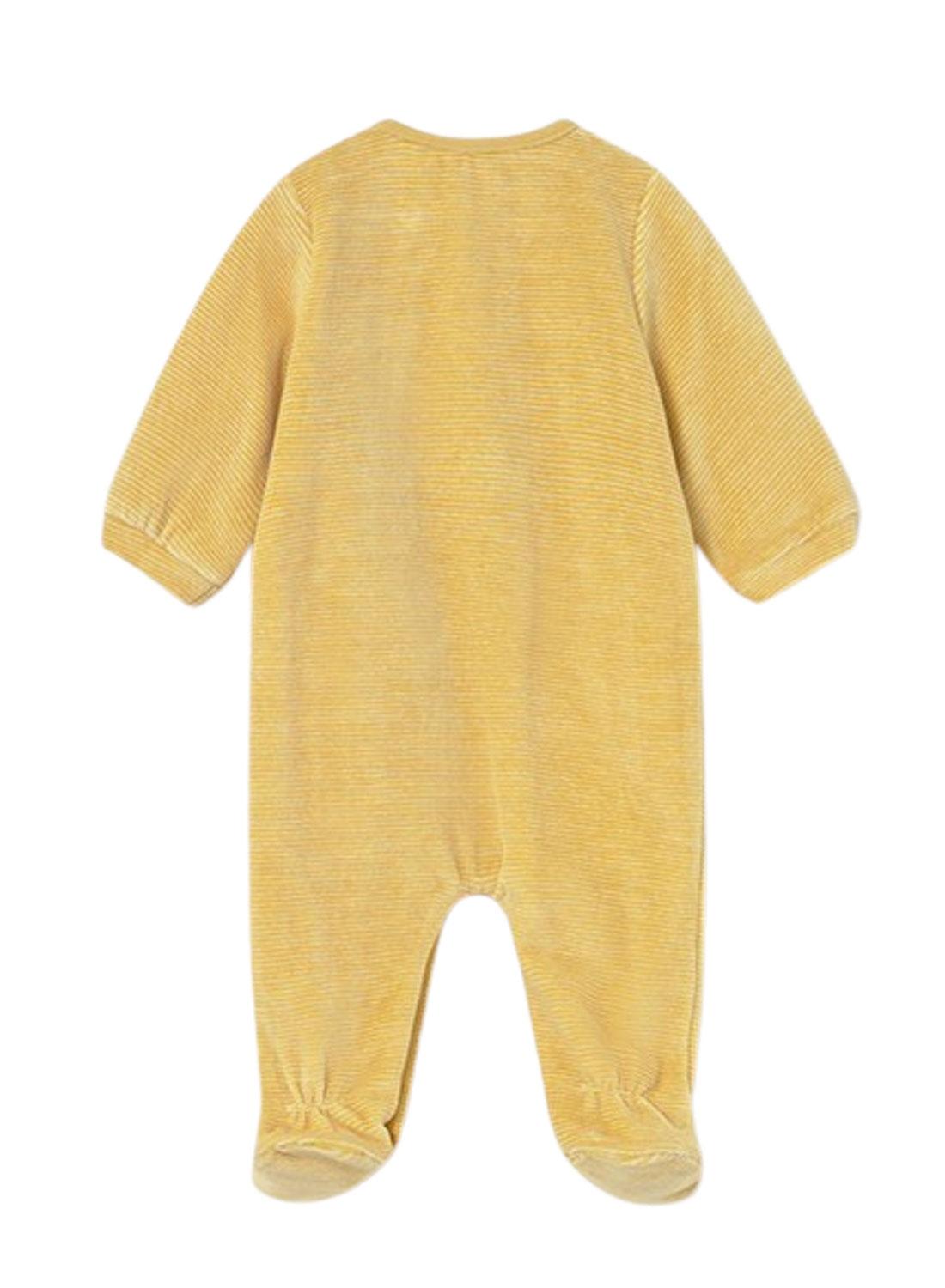 Pijama Mayoral tundosado amarillo para bebé
