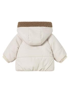 Chaquetón Mayoral reversible beige para bebé