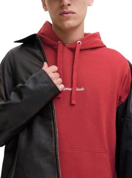 Sudadera Jack and Jones Norrebo rojo para hombre