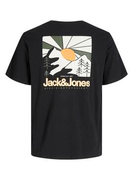 Camiseta Jack and Jones Mine negro para hombre