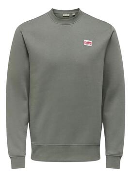 Sudadera Only and Sons Dawson verde para hombre