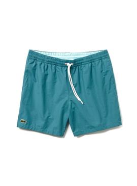 Bañador Lacoste Basico Turquesa Hombre