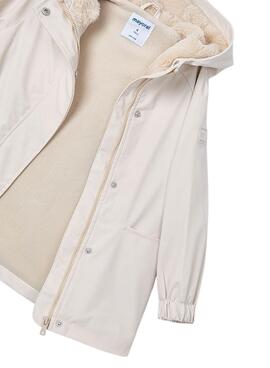 Chubasquero Mayoral impermeable beige niña