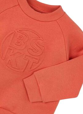 Sudadera Mayoral relieve naranja para niño