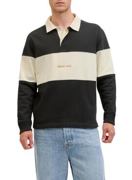 Polo Jack and Jones Norrebro azul y beige para hombre