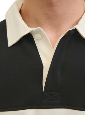 Polo Jack and Jones Norrebro azul y beige para hombre