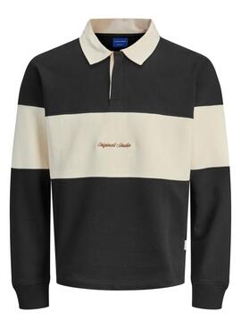 Polo Jack and Jones Norrebro azul y beige para hombre