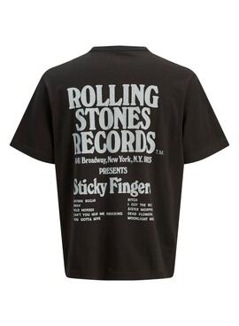 Camiseta Jack and Jones Rolling Stones negro para hombre
