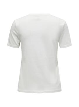 Camiseta Only Tanya blanco para mujer