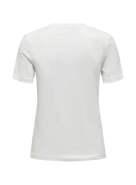 Camiseta Only Tanya Be Unique blanco para mujer