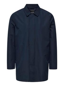Parka Only and Sons Hall azul para hombre