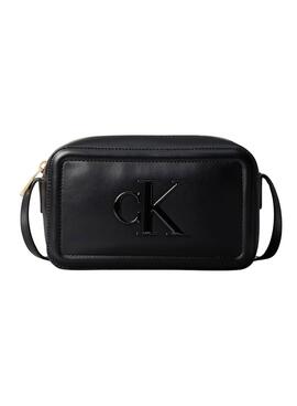 Bolso Calvin Klein Jeans Bold Camera negro para mujer
