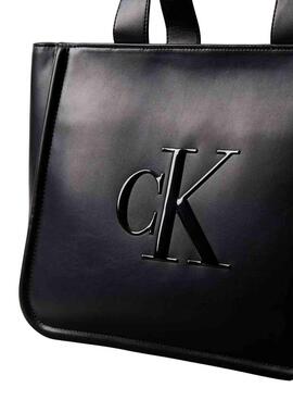 Bolso Calvin Klein Jeans Bold tote negro para mujer