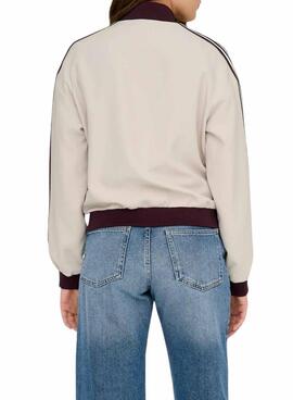 Chaqueta Only Mellie beige para mujer