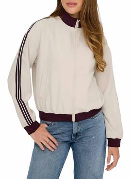 Chaqueta Only Mellie beige para mujer