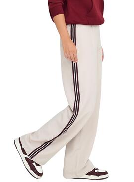 Pantalón Only Mellie beige para mujer
