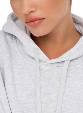 Sudadera Only Best hood gris para mujer