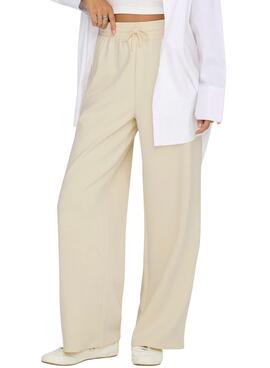 Pantalón Only Scarlett beige para mujer