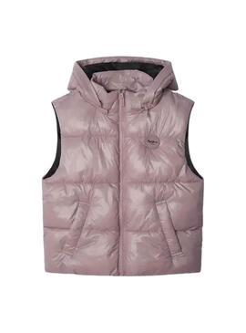 Chaleco Pepe Jeans acolchado Essie rosa para niña 